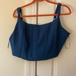 Blue Corset Top